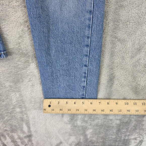 ZARA Jeans Womens 2 Light Wash Blue Straight Leg Denim Zip Fly Five Pocket - Picture 7 of 9